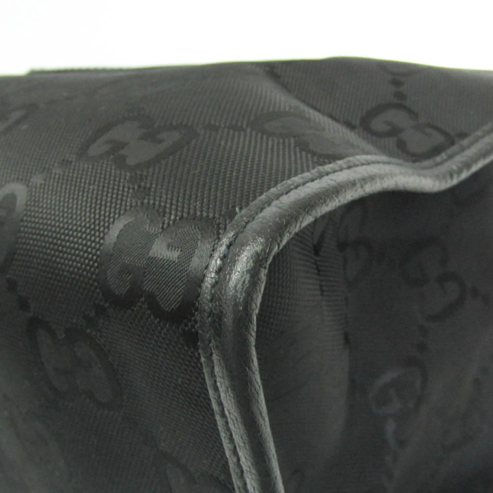 GUCCI Authentic Black Leather Shoulder Bag - Picture 4 of 11